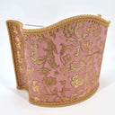 Venetian Lampshade in Rubelli Silk Jacquard Fabric Pink and Gold Les Indes Galantes Pattern