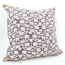 Handmade Decorative Pillow Made With Fortuny Fabric – Deep Carmine & Vintage Rose Tzin Pattern