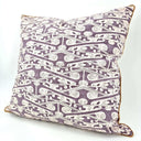 Handmade Decorative Pillow Made With Fortuny Fabric – Deep Carmine & Vintage Rose Tzin Pattern