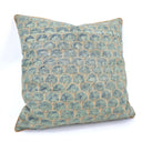 Handmade Decorative Pillow Made With Fortuny Fabric – Arboreto Pattern Pine & Gold Texture