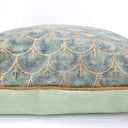 Handmade Decorative Pillow Made With Fortuny Fabric – Arboreto Pattern Pine & Gold Texture