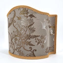 Venetian Lampshade in Rubelli Silk Lampas Silver Madama Butterfly Pattern