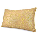 Handmade Decorative Pillow Made With Fortuny Fabric – Seafoam Green & Silvery Gold Campanelle Pattern