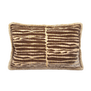 Handmade Decorative Pillow Made With With Brush Fringe Mother of Pearl Jacquard Velvet Rubelli Fabric Modern Art Pattern