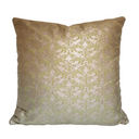 Handmade Decorative Pillow Made With Fortuny Fabric – Bayou Green & Gold Richelieu Pattern