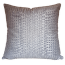 Handmade Decorative Pillow Made With Fortuny Fabric – Black & Silver Tapa Pattern