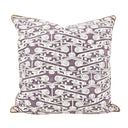 Handmade Decorative Pillow Made With Fortuny Fabric – Deep Carmine & Vintage Rose Tzin Pattern