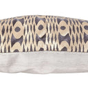 Handmade Decorative Pillow Made With Fortuny Fabric – Unita Pattern Smoke & Gold