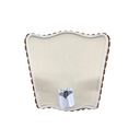 Wall Sconce Venetian Clip On Shield Shade Rubelli Ruzante Cardinal Silk Damask Fabric