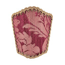 Wall Sconce Venetian Clip On Shield Shade Rubelli Ruzante Cardinal Silk Damask Fabric