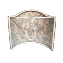 Wall Sconce Clip-On Shield Shade Fortuny Fabric Piumette Pink, Aquamarine & Gold Mini Lampshade