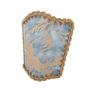 Wall Sconce Venetian Clip On Shield Shade Fortuny Demedici Blue and Silvery Gold