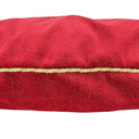 Handmade Decorative Pillow – Rubelli Red Velvet With Embroidered Double Headed Eagle