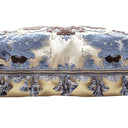 Handmade Decorative  Pillow With Tassel Trim Luigi Bevilacqua Silk Multi-Coloured Velvet Petrolio Giardino Antico Pattern
