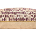 Handmade Decorative Pillow Made With Fortuny Fabric – Unita Pattern Deep Carmine & Gold