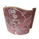 Venetian Lampshade in Rubelli Silk Lampas Mauve Madama Butterfly Pattern
