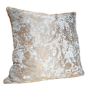 Handmade Decorative Pillow Made With Aqua Blue & Gold Jacquard Rubelli Fabric Mirage Pattern