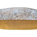 Handmade Decorative Pillow Made With Aqua Blue & Gold Jacquard Rubelli Fabric Mirage Pattern