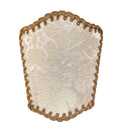 Wall Sconce Venetian Clip On Shield Shade Rubelli Ruzante Beige Silk Damask Fabric