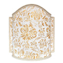 Venetian Lamp Shade in Fortuny Fabric Yellow & White Cimarosa Half Lampshade