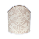 Wall Sconce Clip-On Shield Shade Fortuny Fabric Richelieu Monotones Half Lampshade