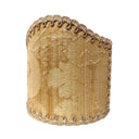 Clip-On Mini Lampshade Rubelli Ruzante Gold Silk Damask Fabric Shield Shade
