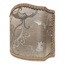 Venetian Lampshade in Rubelli Silk Lampas Deep Green Madama Butterfly Pattern