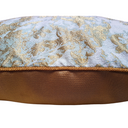 Handmade Decorative Pillow Made With Jade Green & Gold Jacquard Rubelli Fabric Mirage Pattern