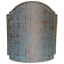 Venetian Lamp Shade Rubelli Venier Jacquard Fabric Aqua Blue & Gold Half Lampshade