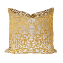 Gold Silk Jacquard Les Indes Galantes Rubelli Fabric - Handmade Decorative Pillow