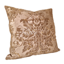 Handmade Decorative Pillow Made With Fortuny Fabric – Tortoise & Gold Dandolo Pattern