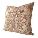 Handmade Decorative Pillow Made With Fortuny Fabric – Tortoise & Gold Dandolo Pattern