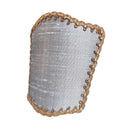Wall Sconce Venetian Clip On Shield Shade Grey Shantung Silk