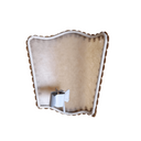Wall Sconce Venetian Clip On Shield Shade Amber Veined Parchment