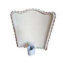 Wall Sconce Venetian Clip On Shield Shade in Green and Gold Silk Jacquard Rubelli Les Indes Galantes Pattern