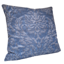 Handmade Decorative Pillow Made With Fortuny Fabric – Barberini Blue Navy Monotones Texture