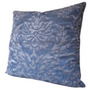 Handmade Decorative Pillow Made With Fortuny Fabric – Barberini Blue Navy Monotones Texture