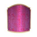 Venetian Lampshade in Rubelli Silk Lampas Fabric Amethyst Zanni Pattern