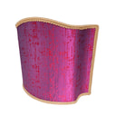 Venetian Lampshade in Rubelli Silk Lampas Fabric Amethyst Zanni Pattern