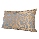 Blue & Gold Silk Jacquard Serlio Rubelli Fabric - Handmade Decorative Pillow