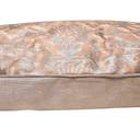 Handmade Decorative Pillow Made With Fortuny Fabric – Apricot & Silvery Gold Campanelle Pattern