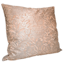 Handmade Decorative Pillow Made With Fortuny Fabric – Apricot & Silvery Gold Campanelle Pattern
