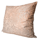 Handmade Decorative Pillow Made With Fortuny Fabric – Apricot & Silvery Gold Campanelle Pattern