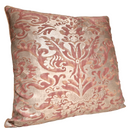 Handmade Decorative Pillow Made With Fortuny Fabric – Rust & Gold Sevigne Pattern