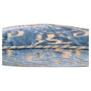 Handmade Decorative Pillow Made With Sky Blue Luigi Bevilacqua Radica Velvet With Ivory Framed Front Panel