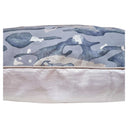Handmade Decorative Pillow Made With Fortuny Fabric – Camo Isole Pattern in Blue & Silvery Gold Texture
