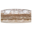 Luigi Bevilacqua Silk Heddle Velvet Ivory Handmade Decorative Pillow With Brush Fringe Leoni Bizantini Pattern