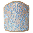 Venetian Lampshade in Fortuny Fabric Brilliant Blue & Silvery Gold Sevres Pattern