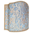 Venetian Lampshade in Fortuny Fabric Brilliant Blue & Silvery Gold Sevres Pattern