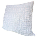 Handmade Decorative Pillow Made With Fortuny Fabric – Powder Blue & White Shiraz Pattern